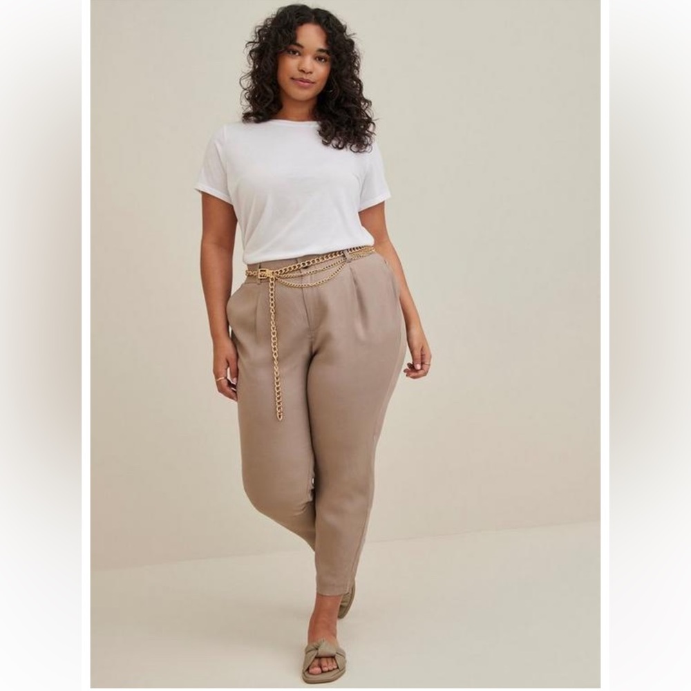 Elegant Tan Women's Pants
